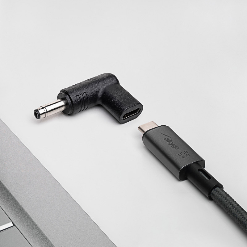 Akyga AK-ND-C17 -latausadapteri USB-C–DC 4,8 x 1,7 mm kannettaviin, 18,5–20 V, 100 W