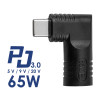 Akyga AK-ND-D06 -adapteri DC 5,5 x 2,5 mm – USB-C PD kannettavien verkkolaitteisiin, 65 W