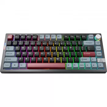 Montech MK PRO 75 näppäimistö, DE-asettelu, Gateron G Pro 3.0 Brown, musta/monivärinen