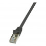 LogiLink CP1053S Cat.5e F/UTP -kytkentäkaapeli, 2 m, musta