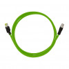 LogiLink CQM035S teollinen kytkentäkaapeli, Cat.6A, PUR, M12 X-coded - RJ45, 1 m