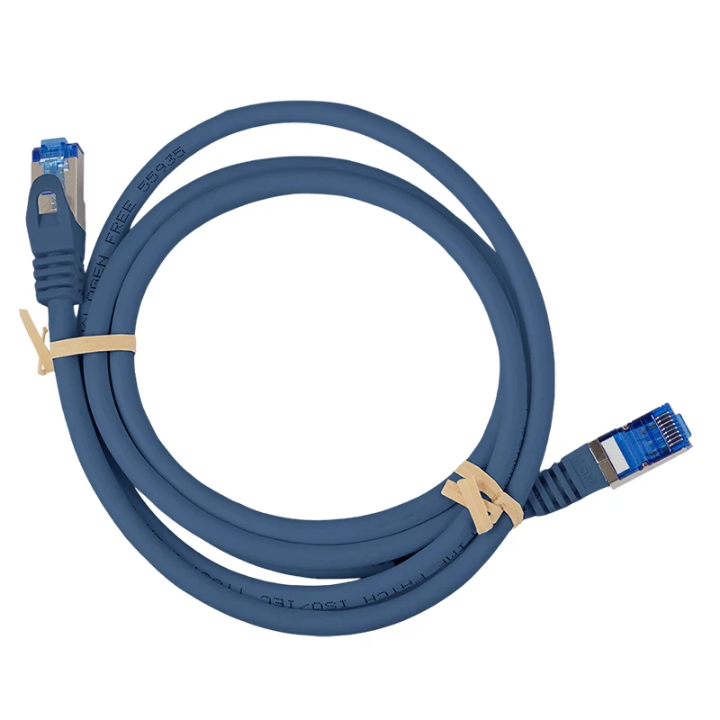 LogiLink CP4026S Cat.6A CCA S/FTP LSZH -kytkentäkaapeli, 0,5 m, EconLine, sininen