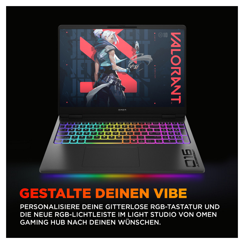 HP Omen MAX 16-ak0693ng BJ0V6EA#ABD kannettava tietokone, AMD Ryzen AI 9 HX 375, 32 GB RAM, 1 TB SSD, NVIDIA GeForce RTX 5070 Ti