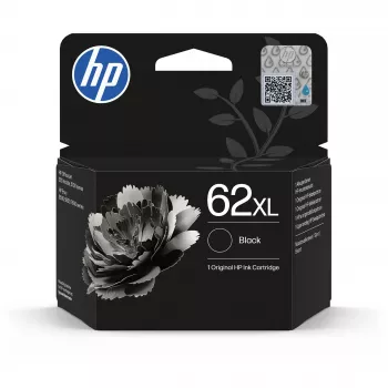 HP 62XL alkuperäinen mustekasetti D14SKAE#LS1, 7,5 ml, suuri riittoisuus, musta