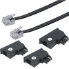 Schwaiger TAL6306533 puhelimen liitäntäkaapeli, yleismallinen, 6 m, RJ-11, musta
