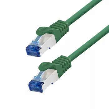 LogiLink CP4015S Cat.6A CCA S/FTP LSZH -kytkentäkaapeli, 0,25 m, vihreä