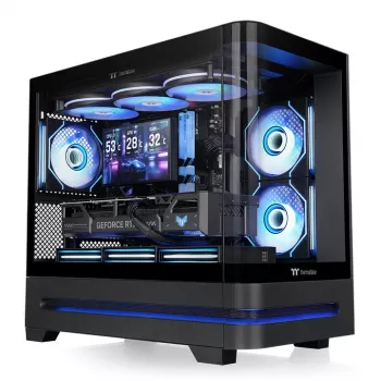 Thermaltake Arcus 190 TG ARGB Mini Tower -tietokonekotelo, musta, karkaistu lasi
