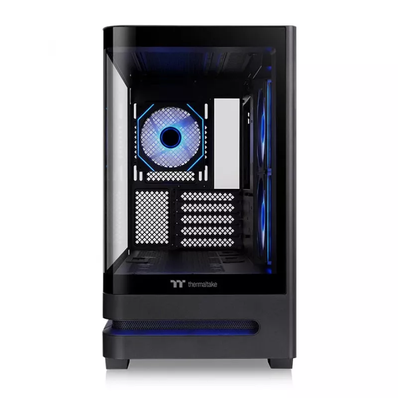 Thermaltake Arcus 190 TG ARGB Mini Tower -tietokonekotelo, musta, karkaistu lasi