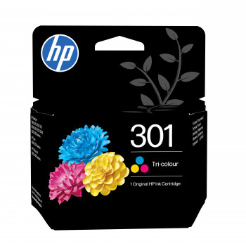 HP 301 alkuperäinen kolmivärinen mustekasetti, 3 ml