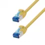 LogiLink CP5017S Cat.6A S/FTP SlimLine -kytkentäkaapeli, LSZH, 0,25 m, keltainen