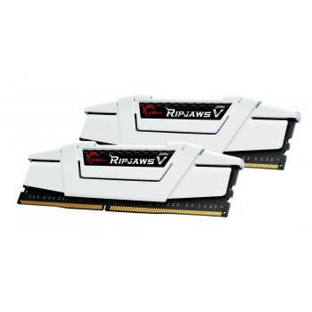 G.Skill Ripjaws V F4-3200C16D-16GVWB DDR4-3200 -muistipaketti, 16 Gt (2 x 8 Gt), CL16, valkoinen