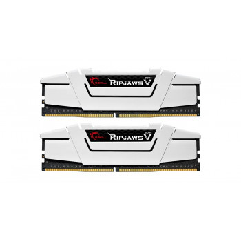 G.Skill Ripjaws V F4-3600C16D-16GVWC DDR4-3600 -muistipaketti, 16 Gt (2 x 8 Gt), CL16, XMP2, valkoinen