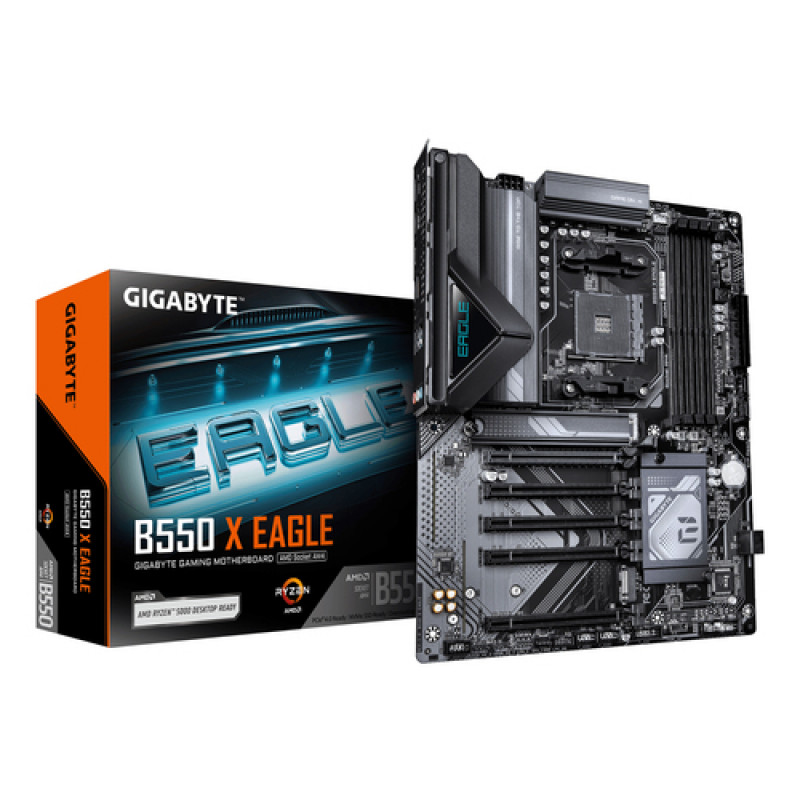Gigabyte B550 X EAGLE emolevy, AM4-kanta, DDR4, enintään 128 Gt