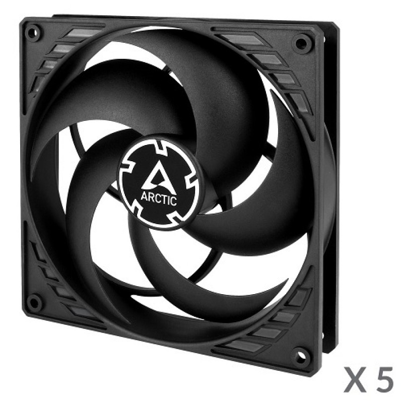 Arctic P14 Value Pack 140 mm kotelotuulettimet (5 kpl), mustat