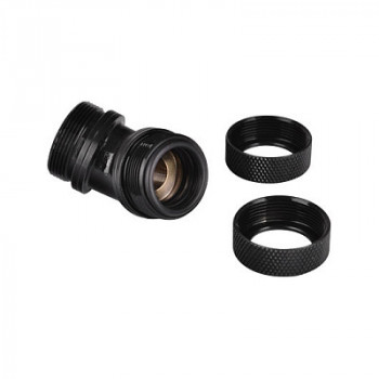 Thermaltake Pacific PETG 45° kaksoispuristusliitin, ulkohalkaisija 16 mm, G1/4, musta (CL-W098-CA00BL-A)