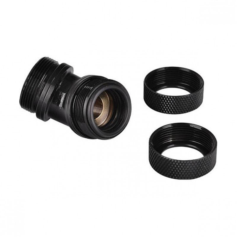 Thermaltake Pacific PETG 45° kaksoispuristusliitin, ulkohalkaisija 16 mm, G1/4, musta (CL-W098-CA00BL-A)