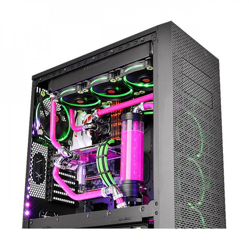 Thermaltake Pacific PETG 45° kaksoispuristusliitin, ulkohalkaisija 16 mm, G1/4, musta (CL-W098-CA00BL-A)