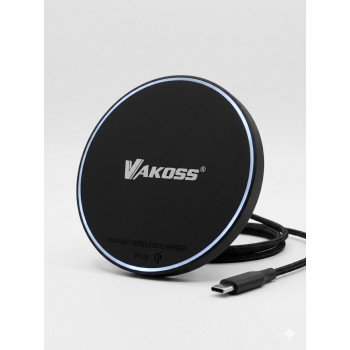 Vakoss MY5316K magneettinen langaton laturi, 15 W, musta