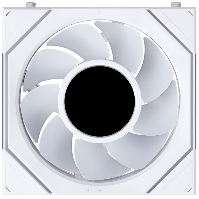 Lian Li UNI FAN SL-INF LCD FLEX Wireless -kotelotuuletin, ARGB ja LCD, Reverse Blade, 120 mm, valkoinen