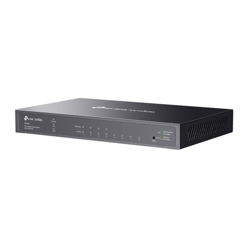 TP-Link SG2008P (TL-SG2008P) JetStream 8-porttinen Gigabit-älykytkin 4 PoE+-portilla