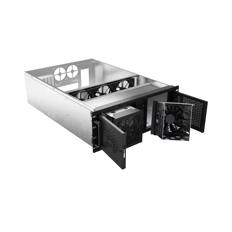 Lanberg SC01-6504-12B palvelinkotelo, E-ATX 650/12, 19 tuumaa, 4U