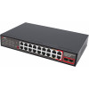 Getfort GF-120G-16P-240 PoE-kytkin, 16 x 10/100 PoE + 2 x GE + 2 x SFP, 240 W