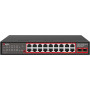 Getfort GF-220G-16P-240 PoE-kytkin, 16 x GE PoE + 2 x GE + 2 x SFP, 240 W
