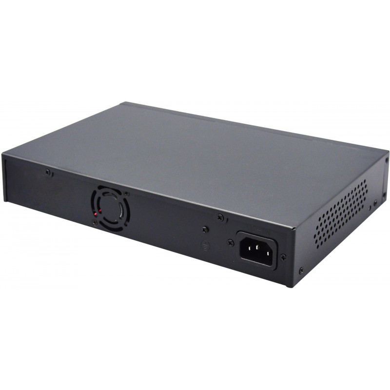 Getfort GF-220G-16P-240 PoE-kytkin, 16 x GE PoE + 2 x GE + 2 x SFP, 240 W