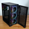 Kolink AM2 ARGB Midi Tower -tietokonekotelo, ATX, karkaistu lasi, 4x 120 mm tuuletinta mukana, musta