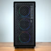 Kolink AM2 ARGB Midi Tower -tietokonekotelo, ATX, karkaistu lasi, 4x 120 mm tuuletinta mukana, musta