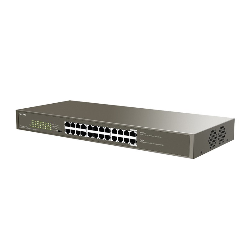 Tenda TEG1124P-24-250W PoE-kytkin, 24 porttia, 250 W