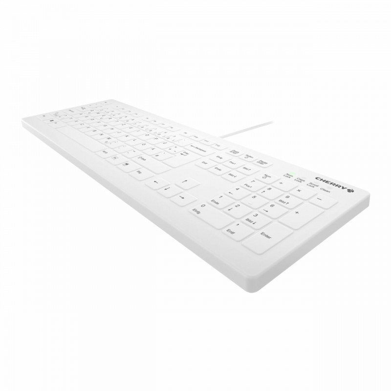 Cherry Contour Active Key AK-C8112-U1-W/EU lääketieteellinen näppäimistö, langallinen, EU-asettelu, valkoinen