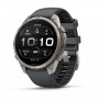 Garmin Fenix 9 Pro älykello, 47 mm, titaanikotelo, grafiitti/musta silikoniranneke