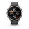 Garmin Fenix 9 Pro älykello, 47 mm, titaanikotelo, grafiitti/musta silikoniranneke