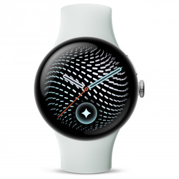 Google Pixel Watch 5 WiFi älykello, 41 mm, Polished Silver / Fog, GA10898-DE