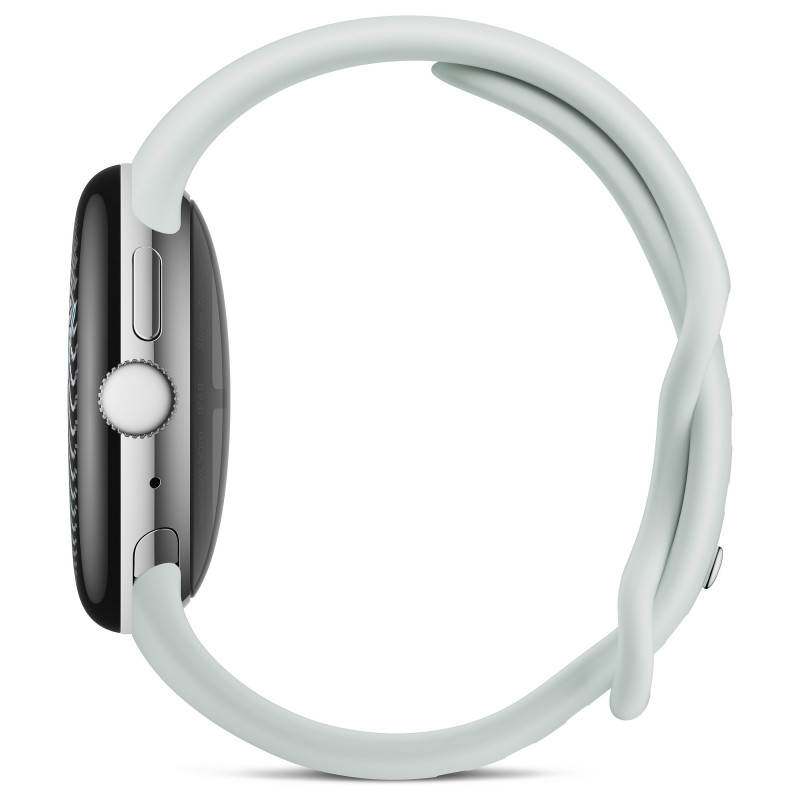 Google Pixel Watch 5 WiFi älykello, 41 mm, Polished Silver / Fog, GA10898-DE
