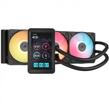 Corsair iCUE LINK TITAN II 360 RX LCD all-in-one-nestejäähdytin, 360 mm, RGB, musta, CW-9061045-WW