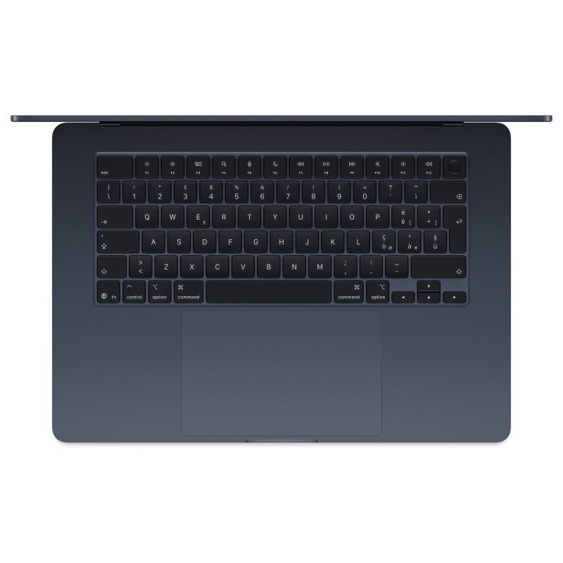 Apple MacBook Air 15 M5 kannettava tietokone, 32 GB RAM, 512 GB SSD, keskiyö, saksalainen näppäimistö, 70 W USB-C-virtalähde
