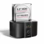 Axagon ADSA-SC telakointiasema 2,5/3,5 tuuman SATA-levyille, USB-C 5 Gbps, kloonaustoiminnolla