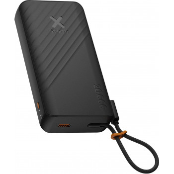 Xtorm XG2E30W201C varavirtalähde, 30 W, 20 000 mAh, integroidulla kaapelilla, musta