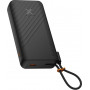 Xtorm XG2E30W201C varavirtalähde, 30 W, 20 000 mAh, integroidulla kaapelilla, musta