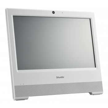 Shuttle XPC AIO -barebone X50N, 15,6 tuuman kosketusnäyttö, Intel N150, valkoinen