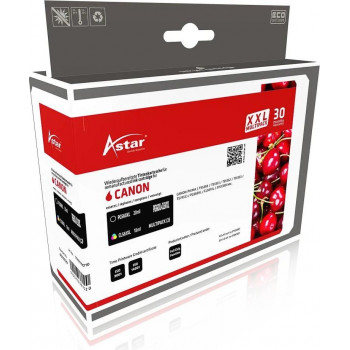 Astar AS70729 mustekasettipakkaus Canon PG-560XL + CL-561XL -malleille, musta + värillinen