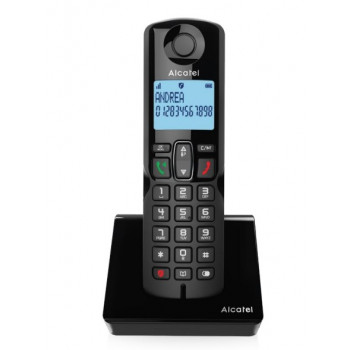 Alcatel S280 EWE langaton DECT-puhelin handsfree-toiminnolla, musta
