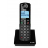 Alcatel S280 EWE langaton DECT-puhelin handsfree-toiminnolla, musta