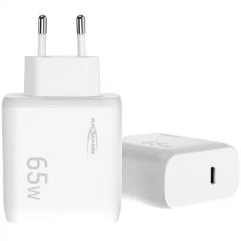 Ansmann Home Charger HC165PD USB-laturi, 1x USB-C, PPS, PD, Quick Charge, 65 W, valkoinen
