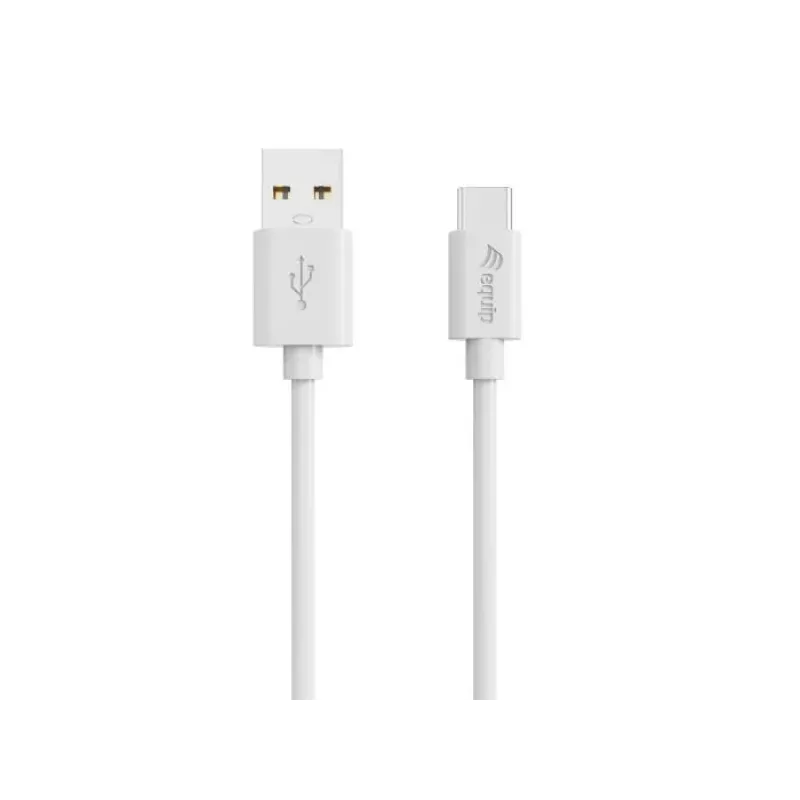 Equip 128845 USB-A – USB-C 2.0 -kaapeli, 3 A, 0,3 m, valkoinen