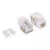 LogiLink NK4006 RJ45 keystone-moduuli, Cat.5e UTP, 90° puristusliitäntä, valkoinen