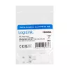LogiLink NK4006 RJ45 keystone-moduuli, Cat.5e UTP, 90° puristusliitäntä, valkoinen