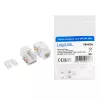 LogiLink NK4006 RJ45 keystone-moduuli, Cat.5e UTP, 90° puristusliitäntä, valkoinen